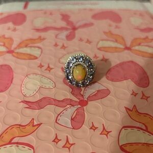 Elegant Yellow and Silver Women's Ring